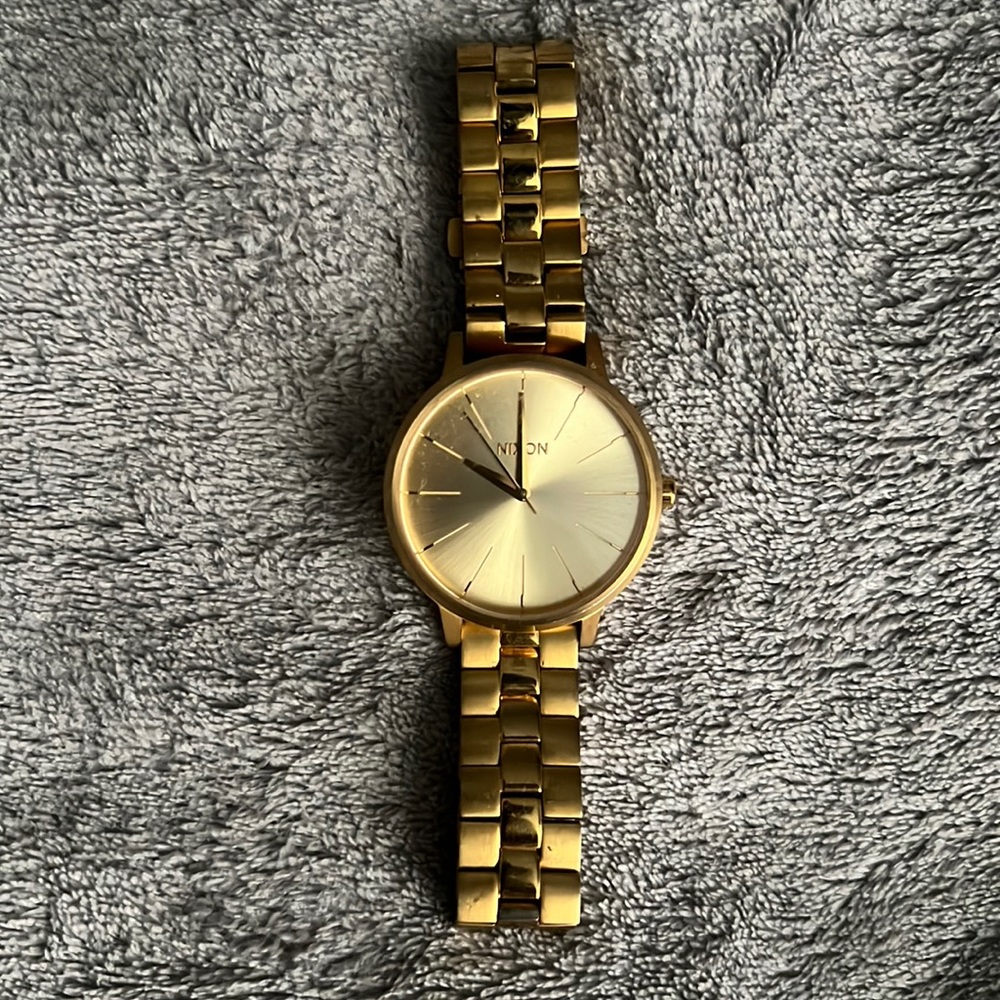 Gold plated Nixon watch
